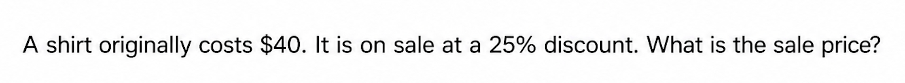 an example of a simple sum problem